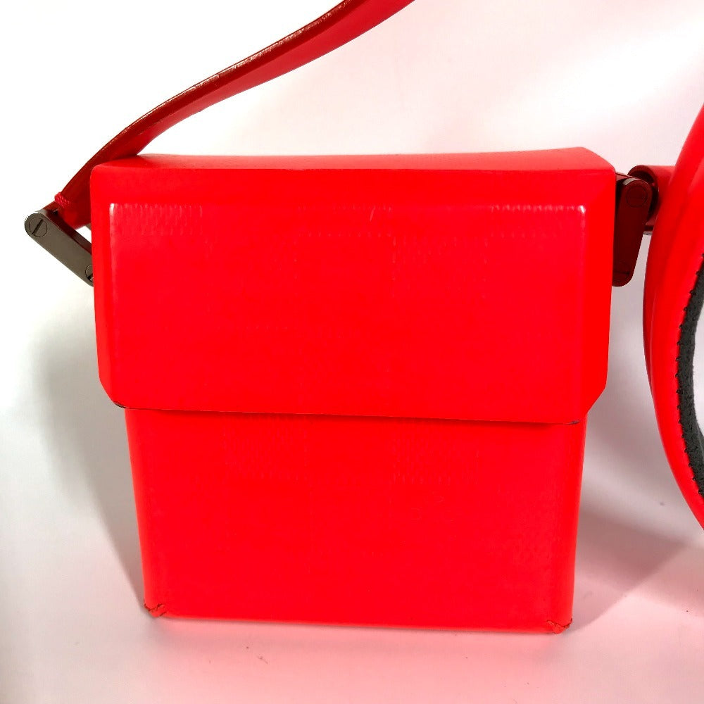 LOUIS VUITTON M92160 Damier Glace Marty Bag Pochette Crossbody Flap Shoulder Bag Damier Glace Leather Unisex Coral Red Series