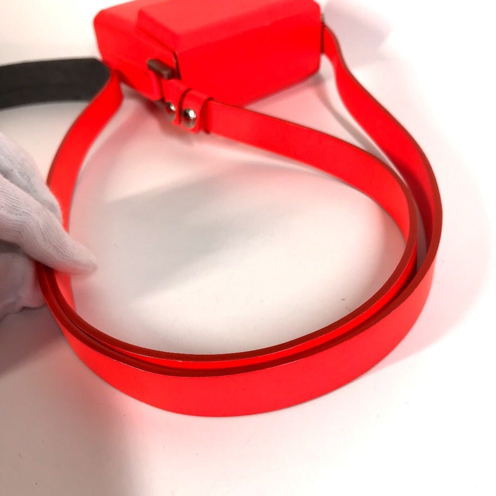 LOUIS VUITTON M92160 Damier Glace Marty Bag Pochette Crossbody Flap Shoulder Bag Damier Glace Leather Unisex Coral Red Series