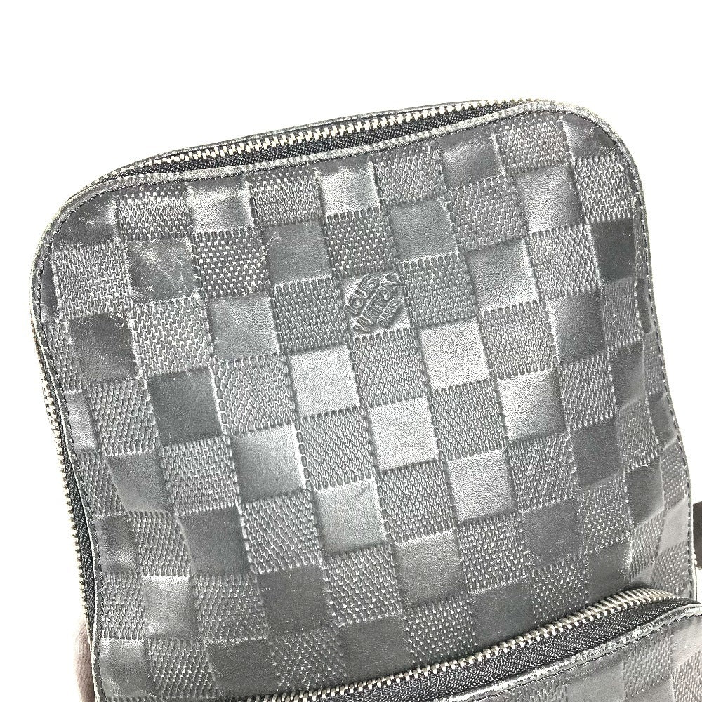 LOUIS VUITTON N41720 Damier Infini Avenue Sling Bag Bag Crossbody Shoulder Bag Body Bag Damier Infini Leather Men's Onyx Black