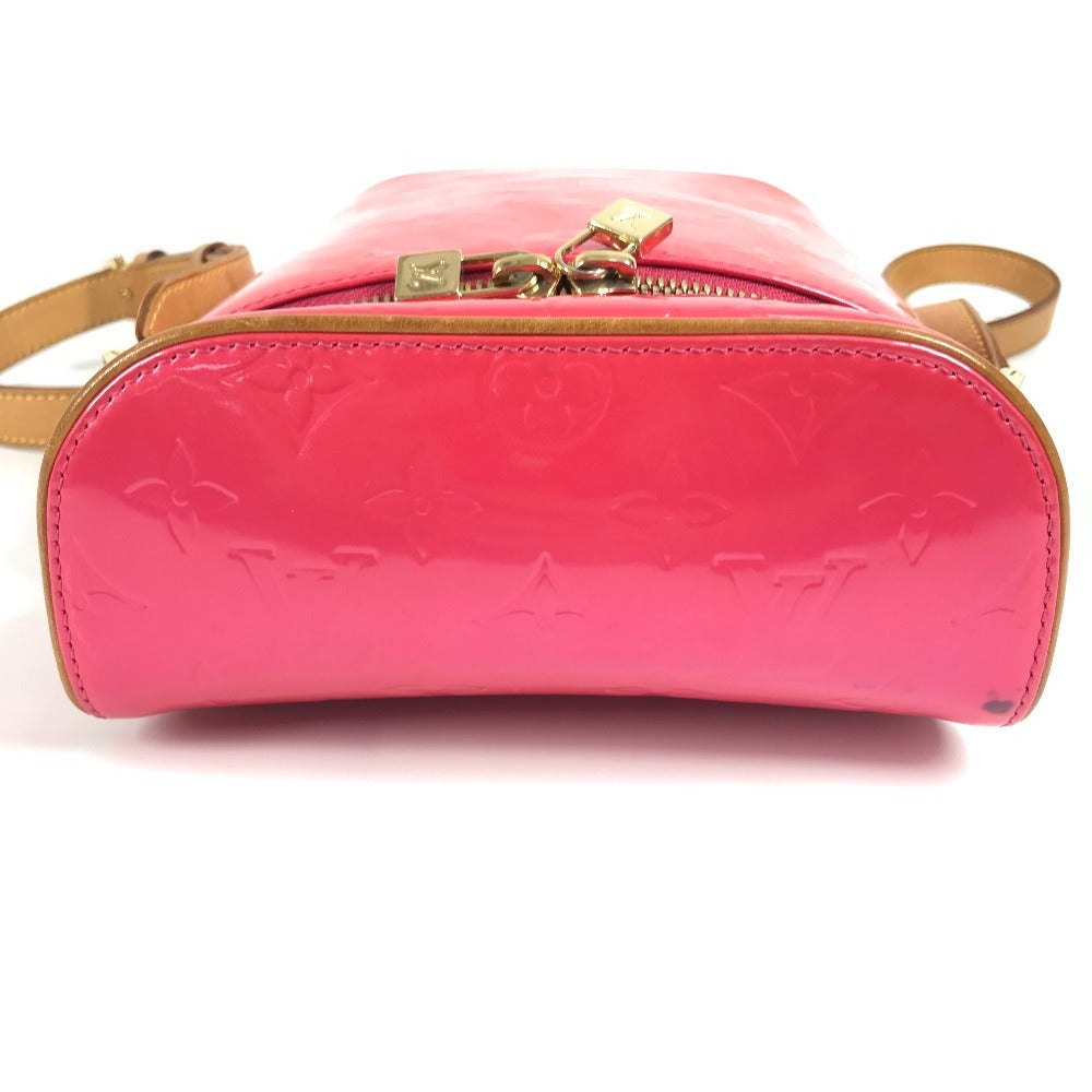 Louis vuitton m91259 monogram vernis sullivan beg menegak pochette crossbody bahu beg monogram vernis kanvas wanita merah jambu merah jambu merah jambu