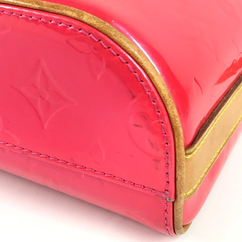 Louis vuitton m91259 monogram vernis sullivan beg menegak pochette crossbody bahu beg monogram vernis kanvas wanita merah jambu merah jambu merah jambu