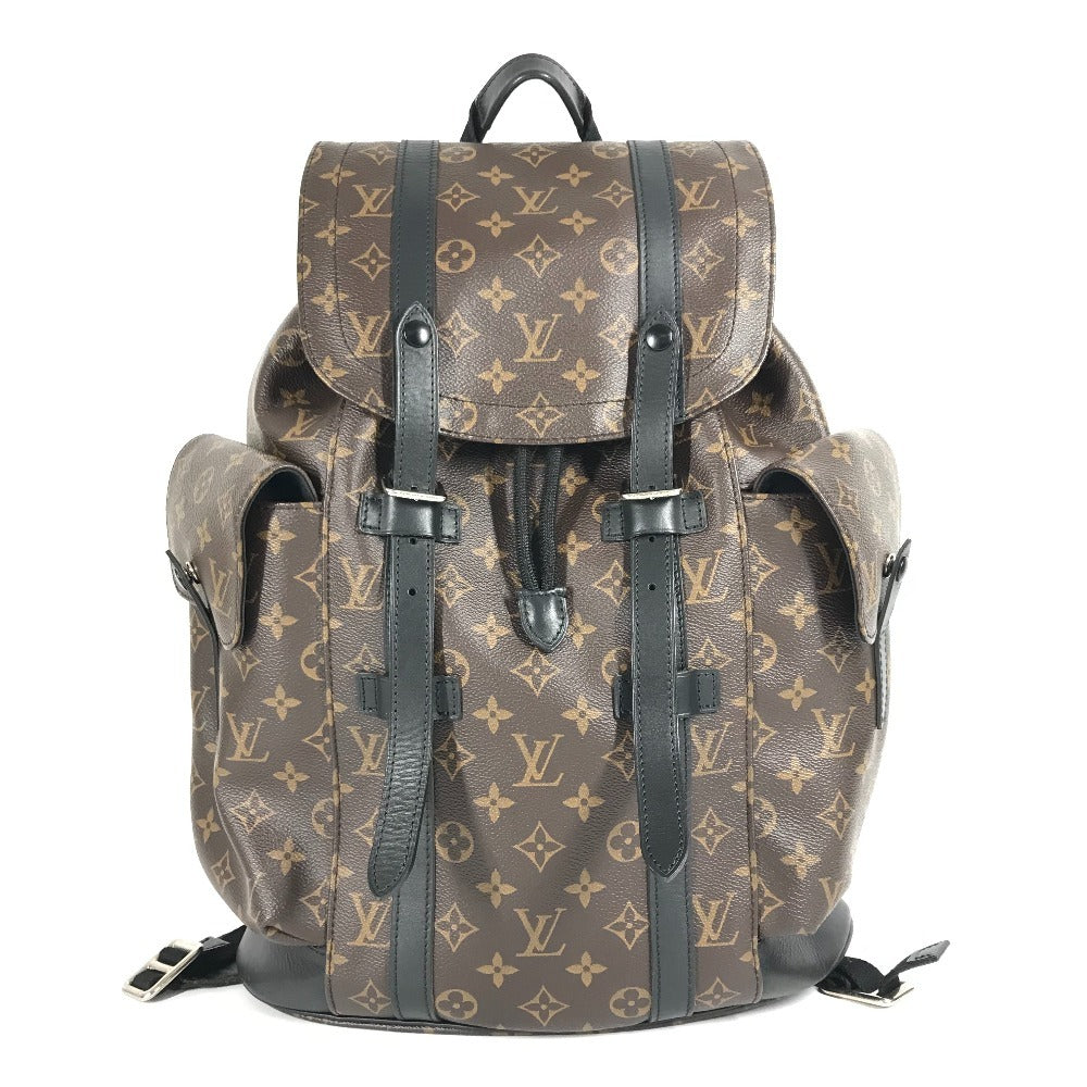 LOUIS VUITTON M43735 Monogram Macassar Christopher MM Christopher MM Backpack Bag Rucksack Monogram Macassar Canvas Unisex Brown
