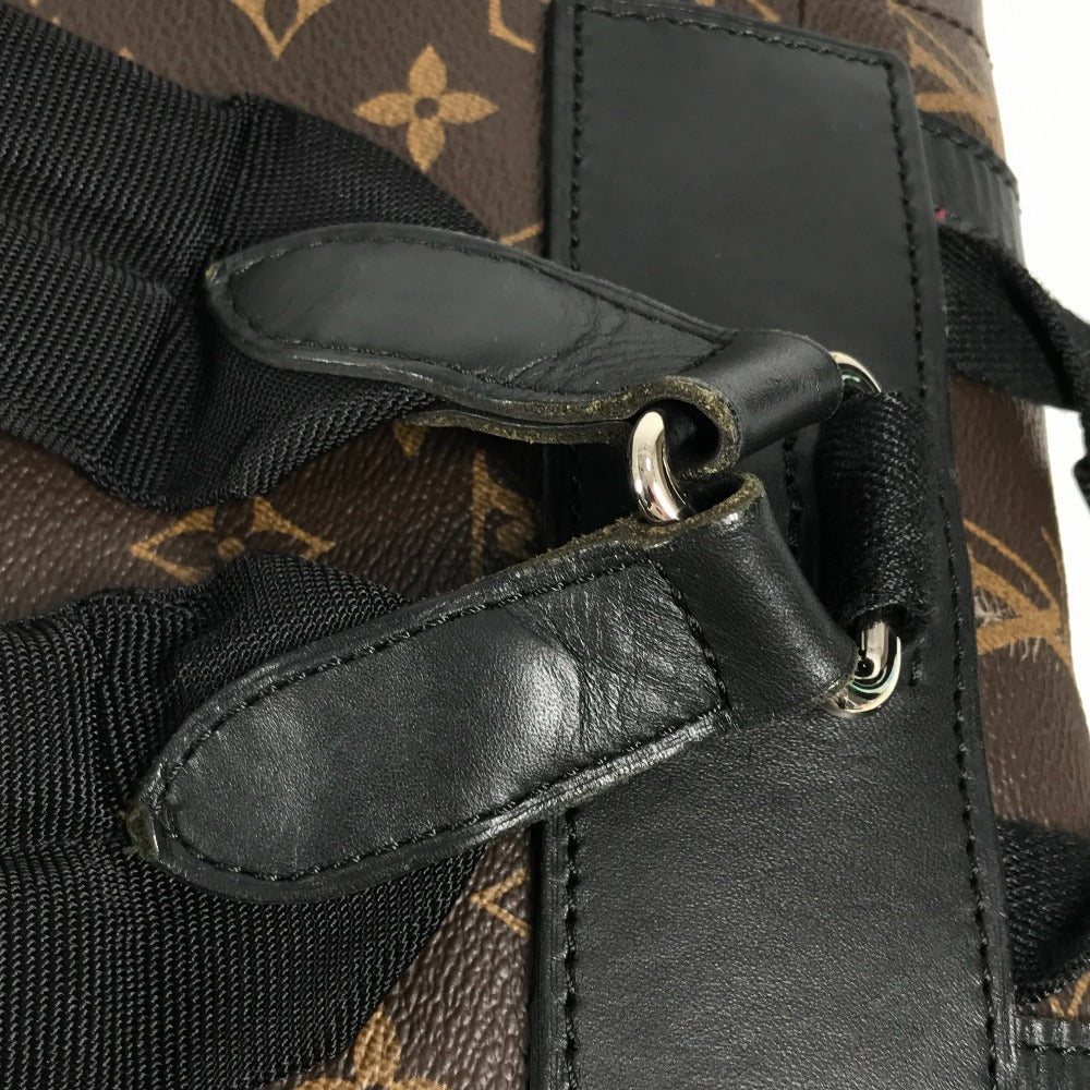 LOUIS VUITTON M43735 Monogram Macassar Christopher MM Christopher MM Backpack Bag Rucksack Monogram Macassar Canvas Unisex Brown