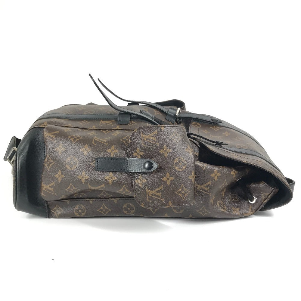 LOUIS VUITTON M43735 Monogram Macassar Christopher MM Christopher MM Backpack Bag Rucksack Monogram Macassar Canvas Unisex Brown