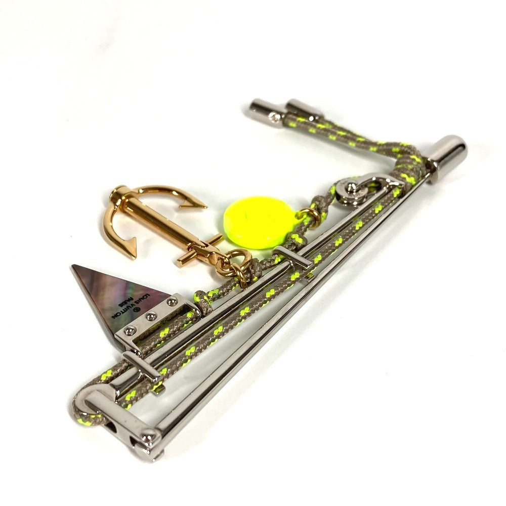 LOUIS VUITTON Rope LV Logo Pin Brooch Accessory Brooch Metal Unisex Silver