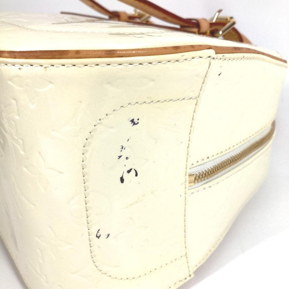 LOUIS VUITTON M93514 モノグラムヴェルニ サミット・ドライブ カバン トートバッグ ショルダーバッグ 肩掛け ハンドバッグ モノグラムヴェルニキャンバス レディース ペルル ホワイト