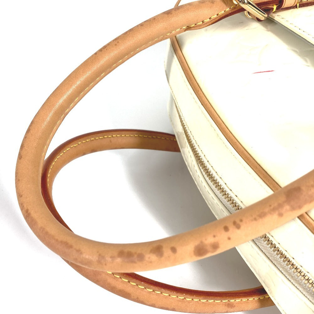 LOUIS VUITTON M93514 モノグラムヴェルニ サミット・ドライブ カバン トートバッグ ショルダーバッグ 肩掛け ハンドバッグ モノグラムヴェルニキャンバス レディース ペルル ホワイト