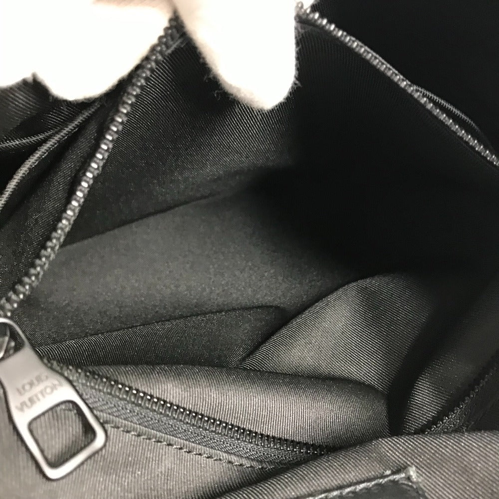 LOUIS VUITTON M55699 Taurillon Monogram Christopher MM Christopher MM Bag Backpack Rucksack Taurillon Leather Unisex Noir Black