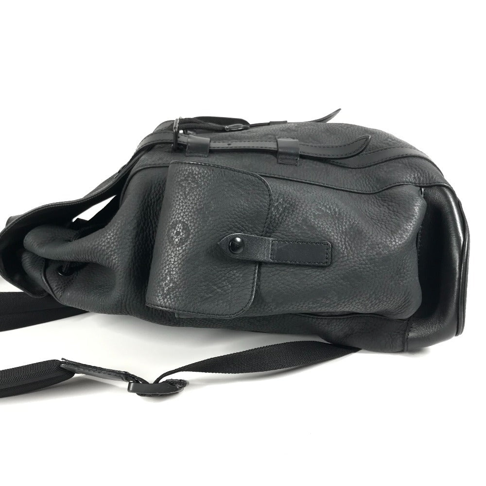 LOUIS VUITTON M55699 Taurillon Monogram Christopher MM Christopher MM Bag Backpack Rucksack Taurillon Leather Unisex Noir Black