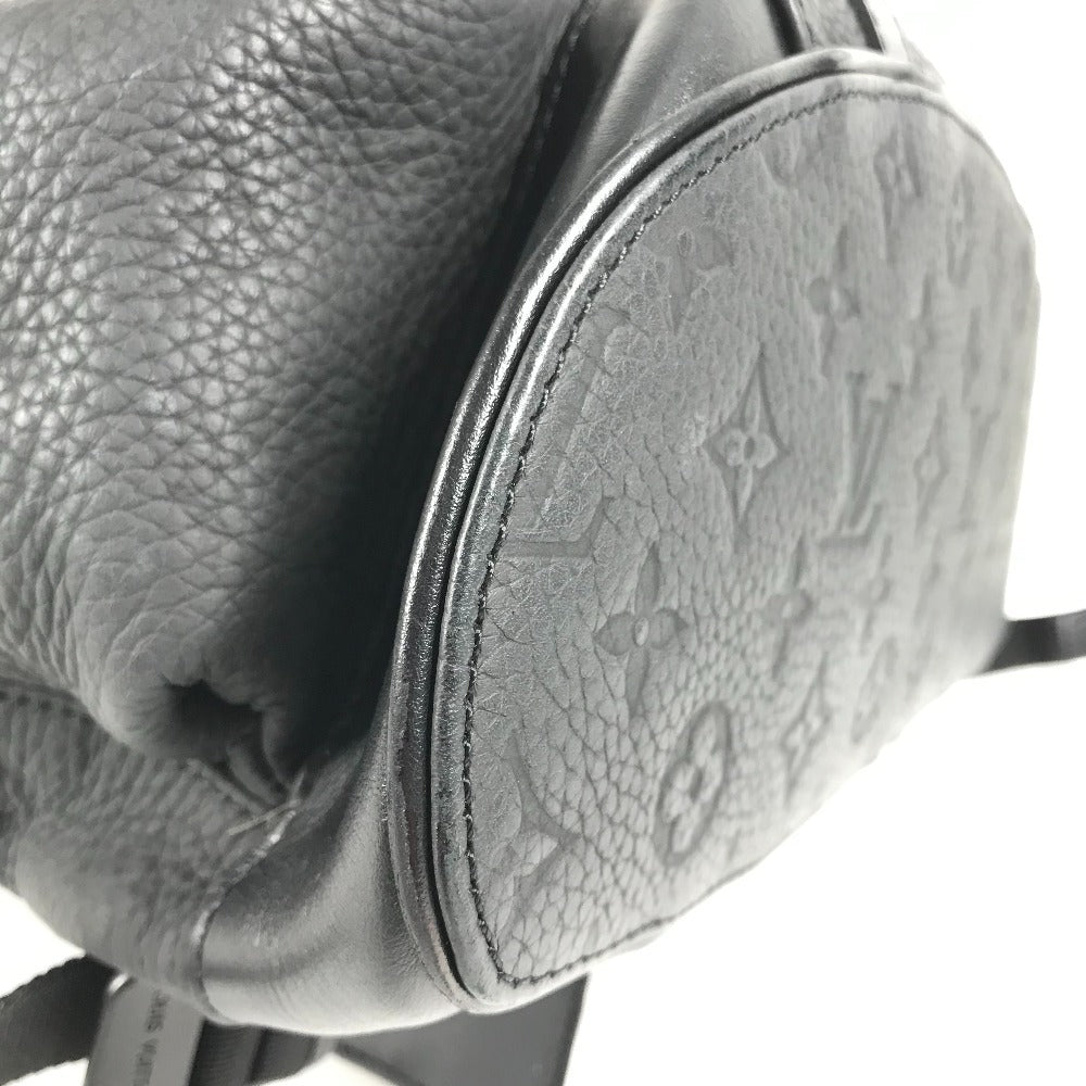 LOUIS VUITTON M55699 Taurillon Monogram Christopher MM Christopher MM Bag Backpack Rucksack Taurillon Leather Unisex Noir Black