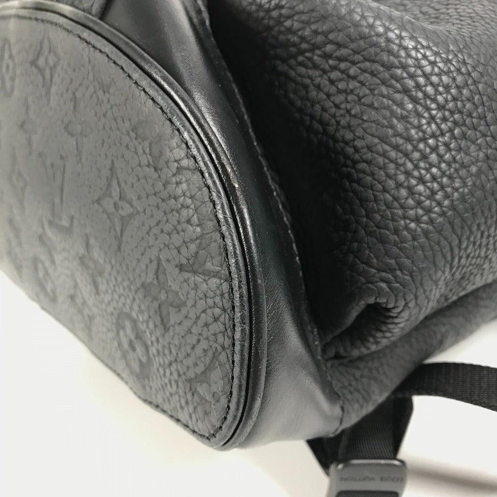 LOUIS VUITTON M55699 Taurillon Monogram Christopher MM Christopher MM Bag Backpack Rucksack Taurillon Leather Unisex Noir Black