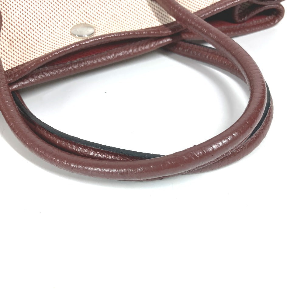 HERMES ガーデンパーティTPM ガーデンパーティ TPM カバン トートバッグ ハンドバッグ トワルアッシュ レディース ワインレッド