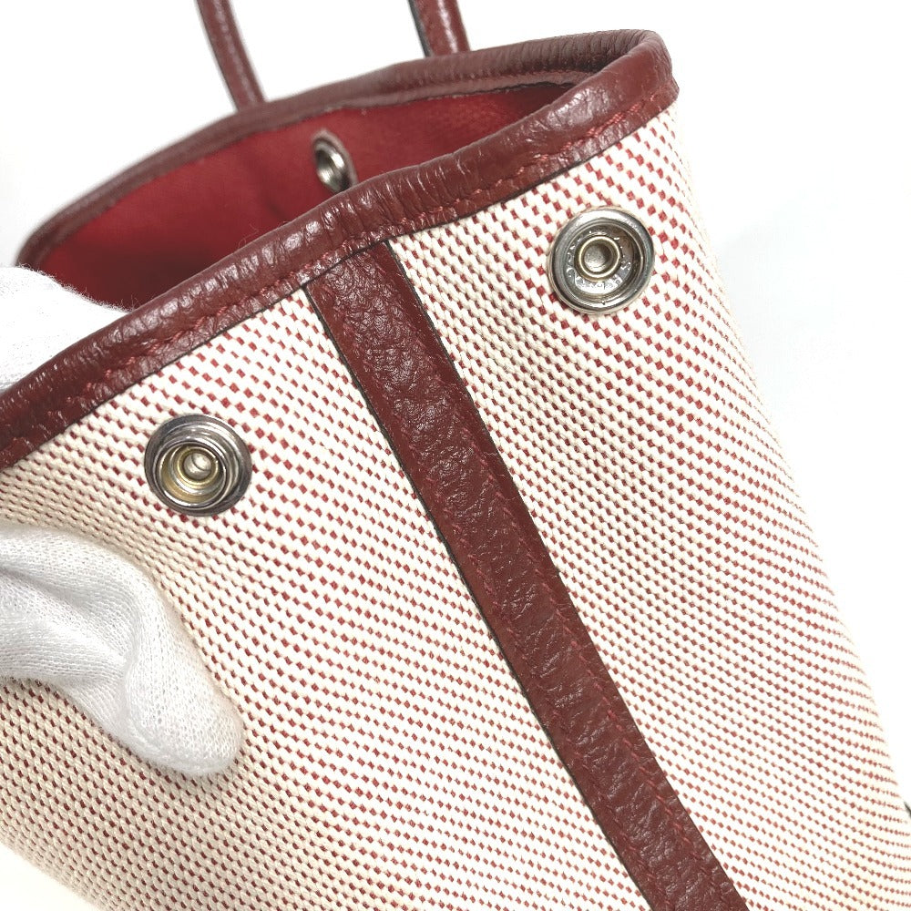 HERMES ガーデンパーティTPM ガーデンパーティ TPM カバン トートバッグ ハンドバッグ トワルアッシュ レディース ワインレッド