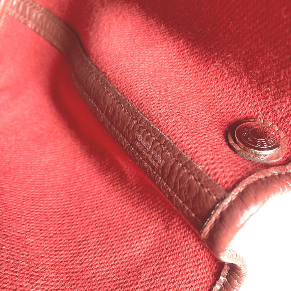 HERMES ガーデンパーティTPM ガーデンパーティ TPM カバン トートバッグ ハンドバッグ トワルアッシュ レディース ワインレッド