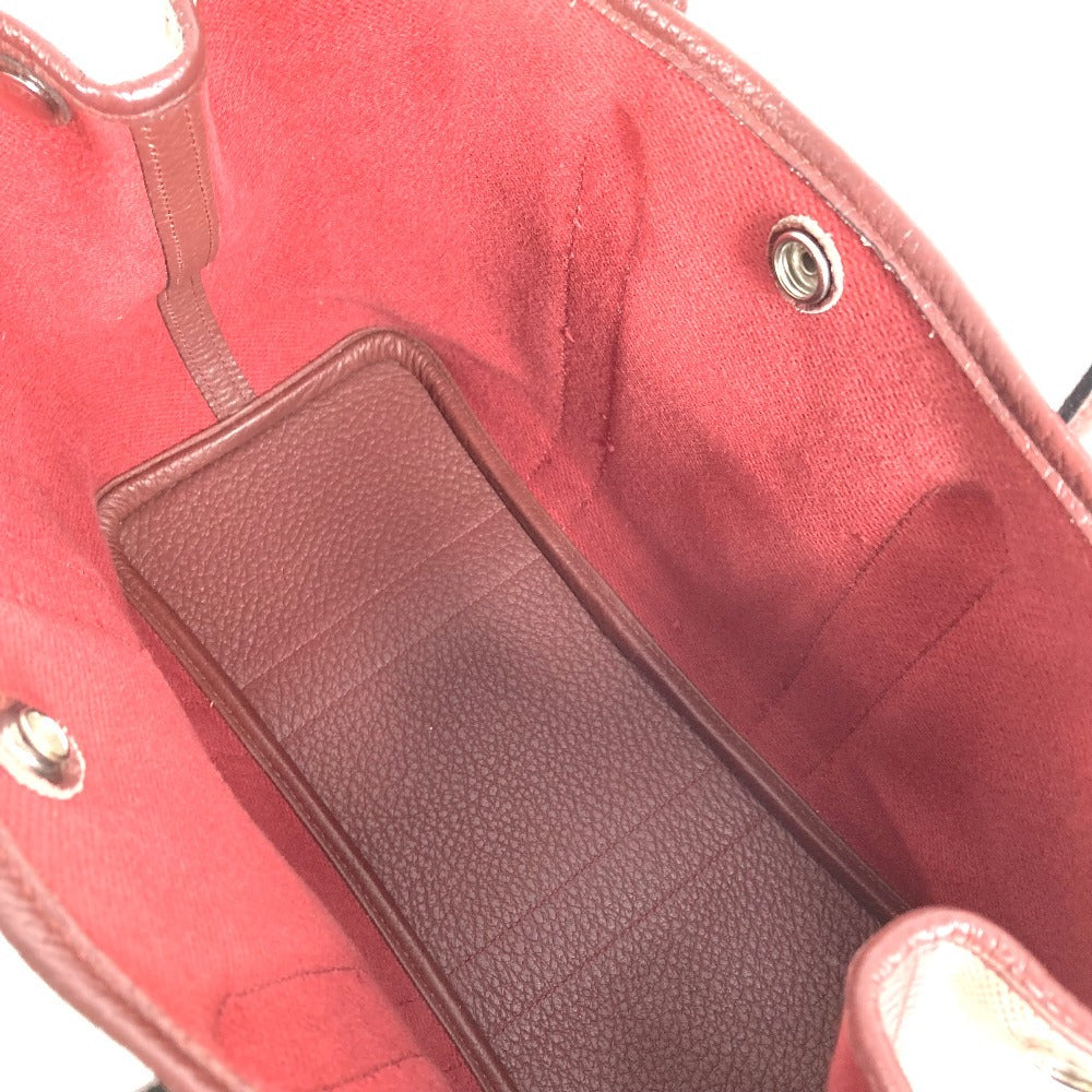 HERMES ガーデンパーティTPM ガーデンパーティ TPM カバン トートバッグ ハンドバッグ トワルアッシュ レディース ワインレッド