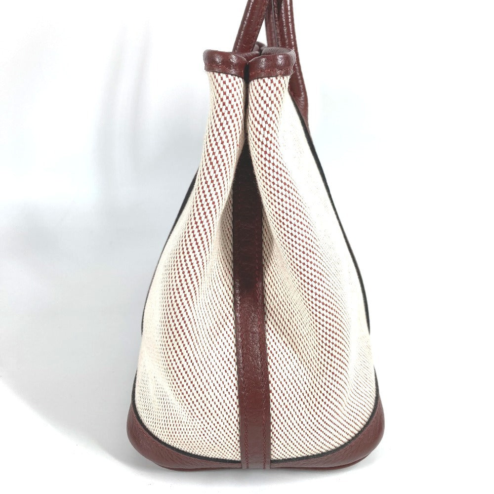 HERMES ガーデンパーティTPM ガーデンパーティ TPM カバン トートバッグ ハンドバッグ トワルアッシュ レディース ワインレッド