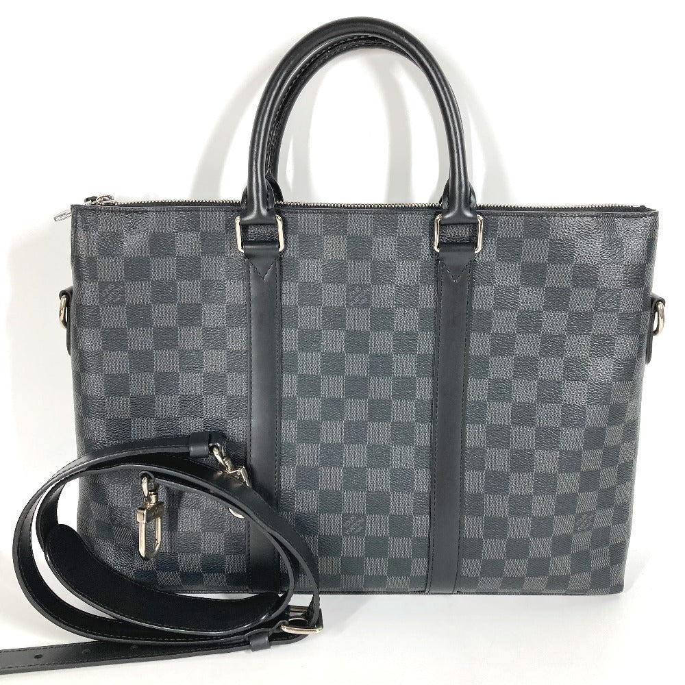 LOUIS VUITTON N40024 ダミエグラフィット アントン・ブリーフケース カバン 2WAYバッグ 書類バッグ ショルダーバッグ ハンドバッグ ビジネスバッグ ダミエグラフィットキャンバス ユニセックス ブラック