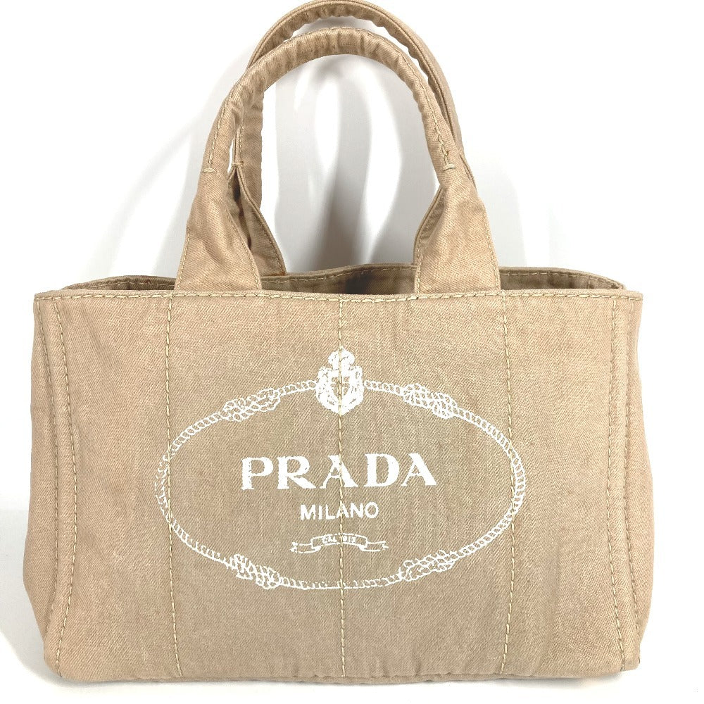 PRADA B1877B Canapa Bag Tote Bag Shoulder Bag Shoulder Handbag Canvas Unisex Beige
