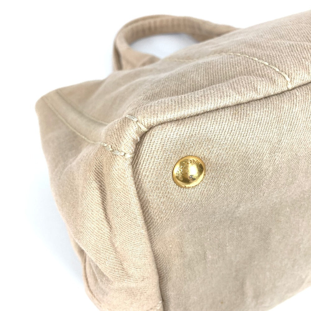 PRADA B1877B Canapa Bag Tote Bag Shoulder Bag Shoulder Handbag Canvas Unisex Beige