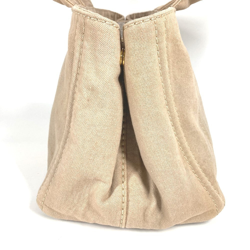 PRADA B1877B Canapa Bag Tote Bag Shoulder Bag Shoulder Handbag Canvas Unisex Beige