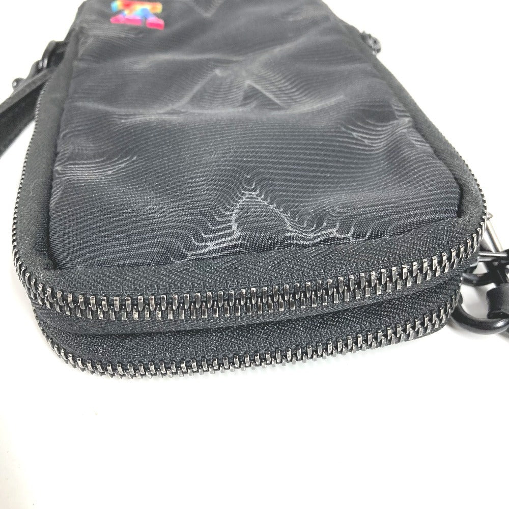 LOUIS VUITTON M80141 모노그램 3D 모노그램 더블 폰파우치 백 파우치 크로스바디 포셰트 숄더백 나일론 남여 블랙