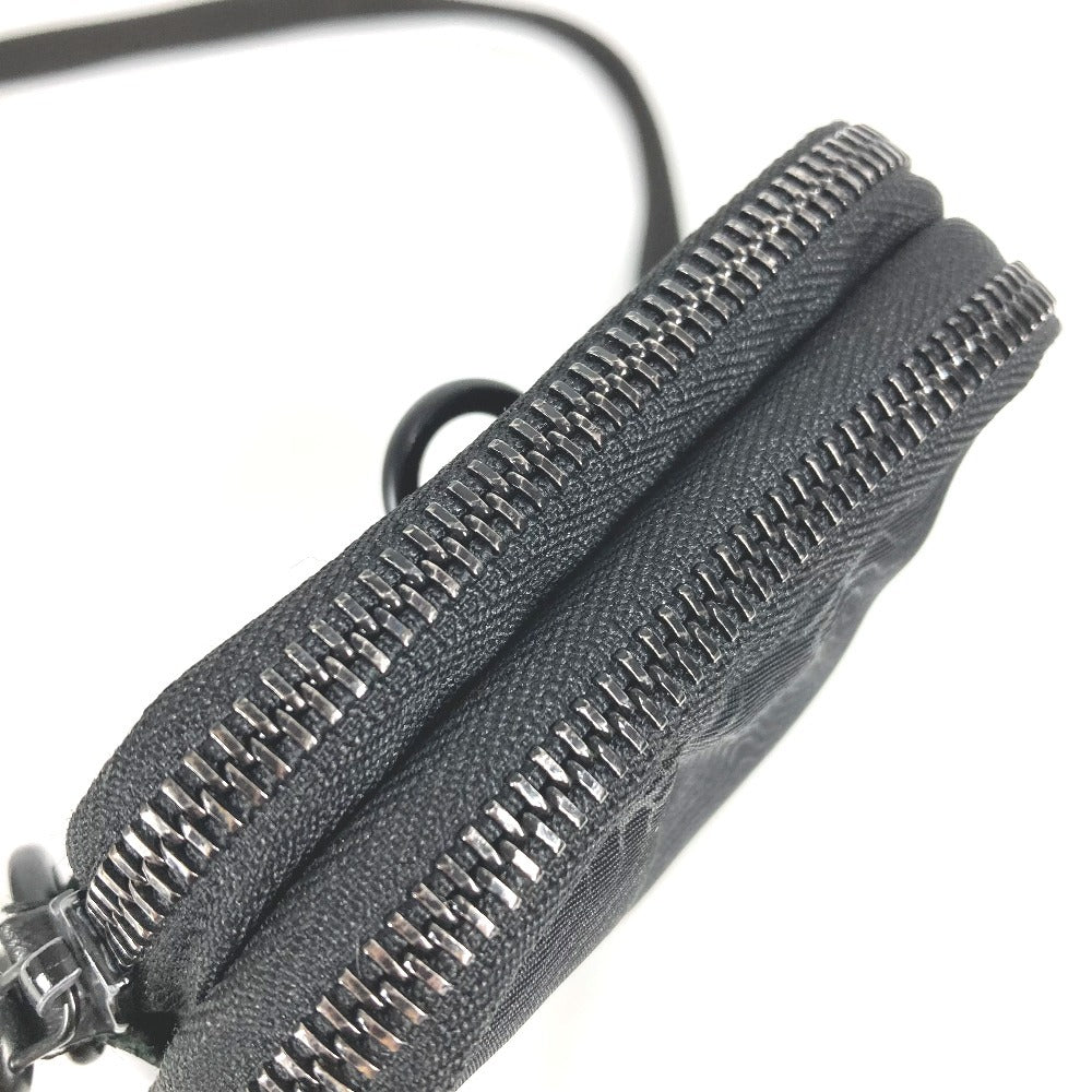 LOUIS VUITTON M80141 모노그램 3D 모노그램 더블 폰파우치 백 파우치 크로스바디 포셰트 숄더백 나일론 남여 블랙