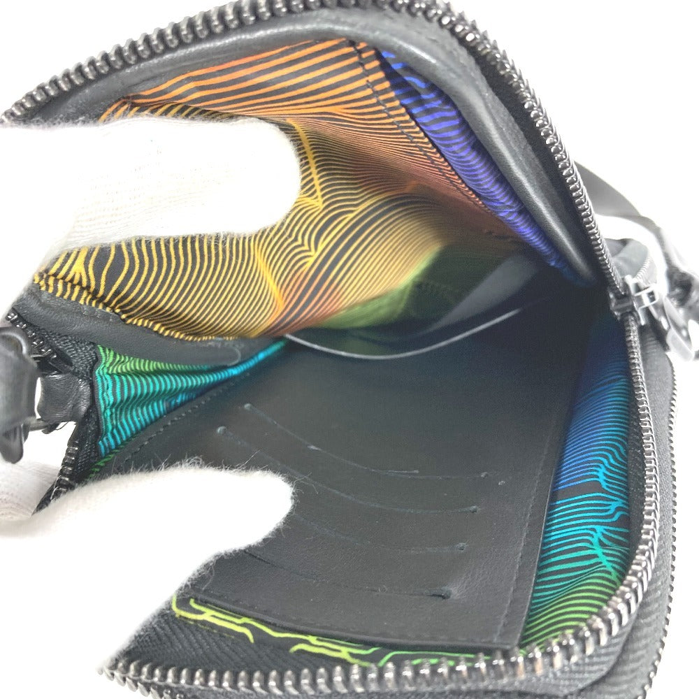 LOUIS VUITTON M80141 모노그램 3D 모노그램 더블 폰파우치 백 파우치 크로스바디 포셰트 숄더백 나일론 남여 블랙