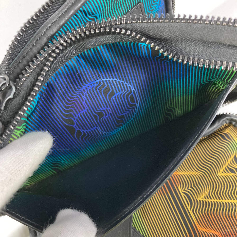 LOUIS VUITTON M80141 모노그램 3D 모노그램 더블 폰파우치 백 파우치 크로스바디 포셰트 숄더백 나일론 남여 블랙