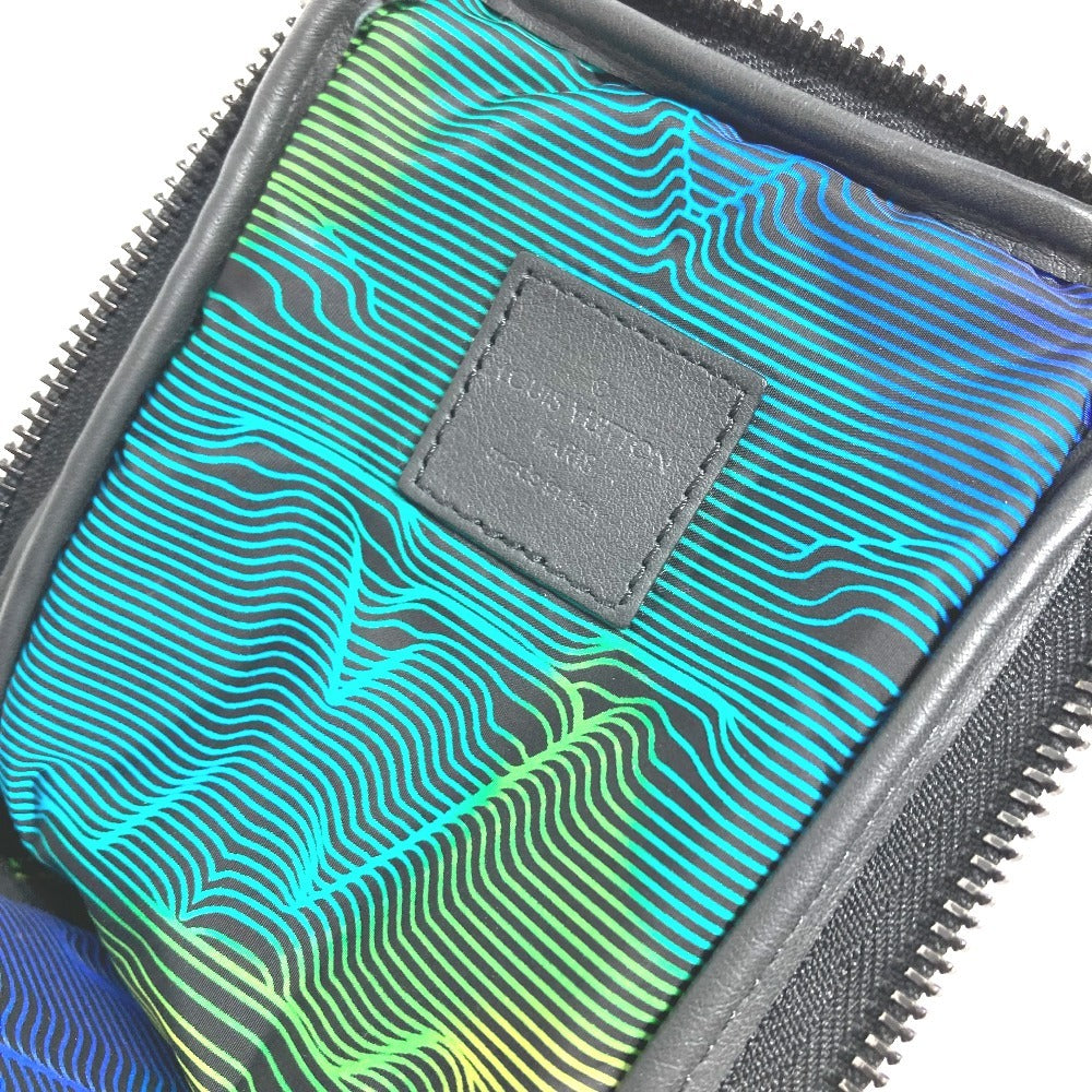 LOUIS VUITTON M80141 모노그램 3D 모노그램 더블 폰파우치 백 파우치 크로스바디 포셰트 숄더백 나일론 남여 블랙