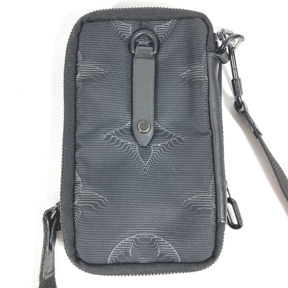 LOUIS VUITTON M80141 모노그램 3D 모노그램 더블 폰파우치 백 파우치 크로스바디 포셰트 숄더백 나일론 남여 블랙