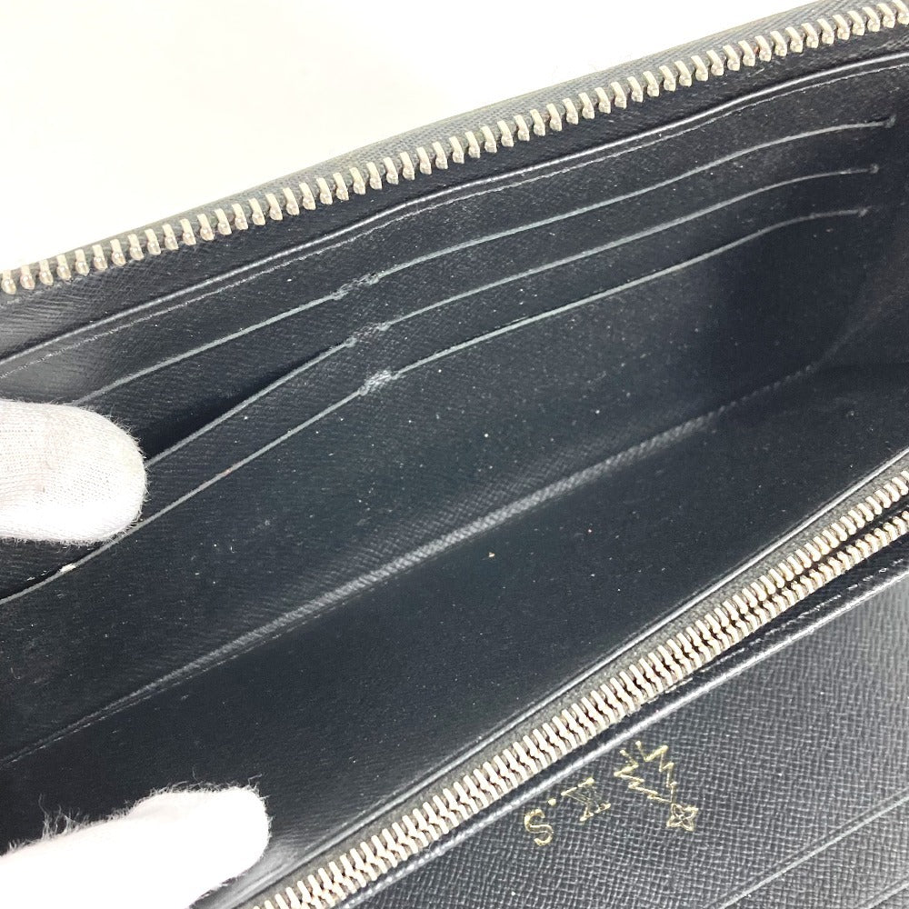LOUIS VUITTON N60153 Damier Graphite LV Alps Patch Zippy Organizer NM Long Wallet Round Zipper Long Wallet Damier Graphite Canvas Unisex Black