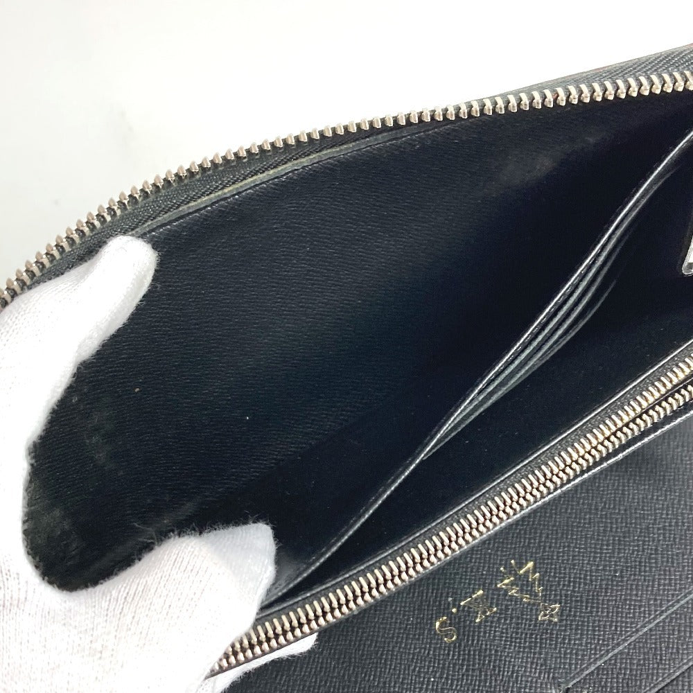 LOUIS VUITTON N60153 Damier Graphite LV Alps Patch Zippy Organizer NM Long Wallet Round Zipper Long Wallet Damier Graphite Canvas Unisex Black