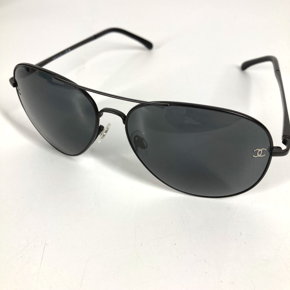 CHANEL 4189 T-Q Teardrop CC Coco Mark Logo Pilot Shape Glasses Eyewear Glasses Sunglasses Plastic Ladies Black