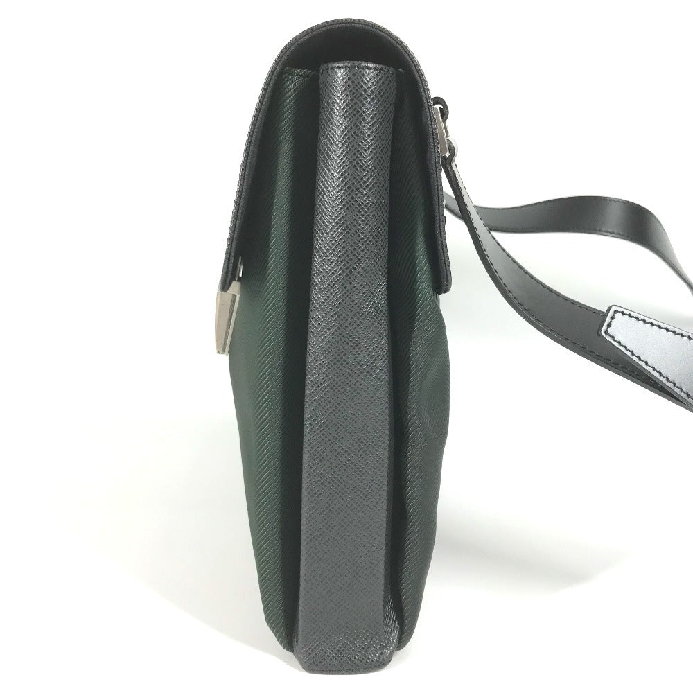 LOUIS VUITTON M30882 Taiga Saratov GM Saratov GM Bag Flap Messenger Bag Shoulder Bag Nylon Canvas Women's Khaki