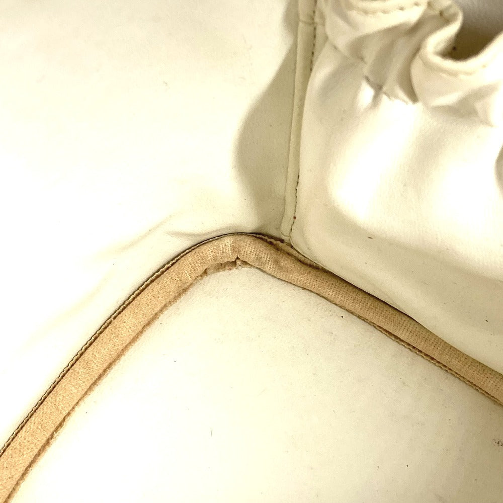 CHANEL A01998 CC ココマーク ロゴ バニティバッグ カバン バニティ ポーチ ハンドバッグ キャビアスキン レディース ホワイト