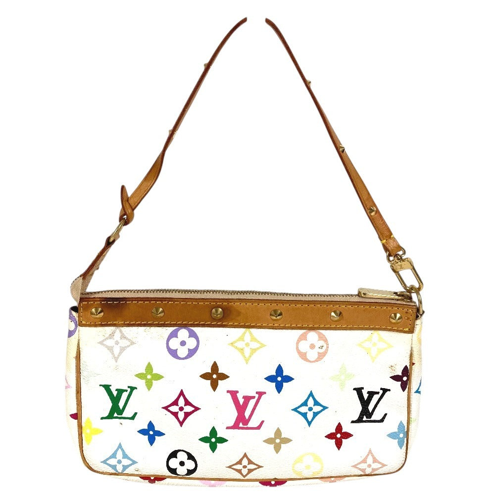 LOUIS VUITTON M92649 Monograma Multicolor Pochette Accesorio Bolsa Bolso de hombro Bolso de hombro Monograma Lona multicolor Mujer Blanco