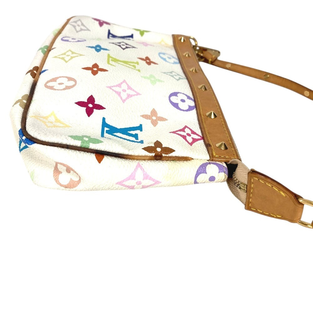 LOUIS VUITTON M92649 Monograma Multicolor Pochette Accesorio Bolsa Bolso de hombro Bolso de hombro Monograma Lona multicolor Mujer Blanco