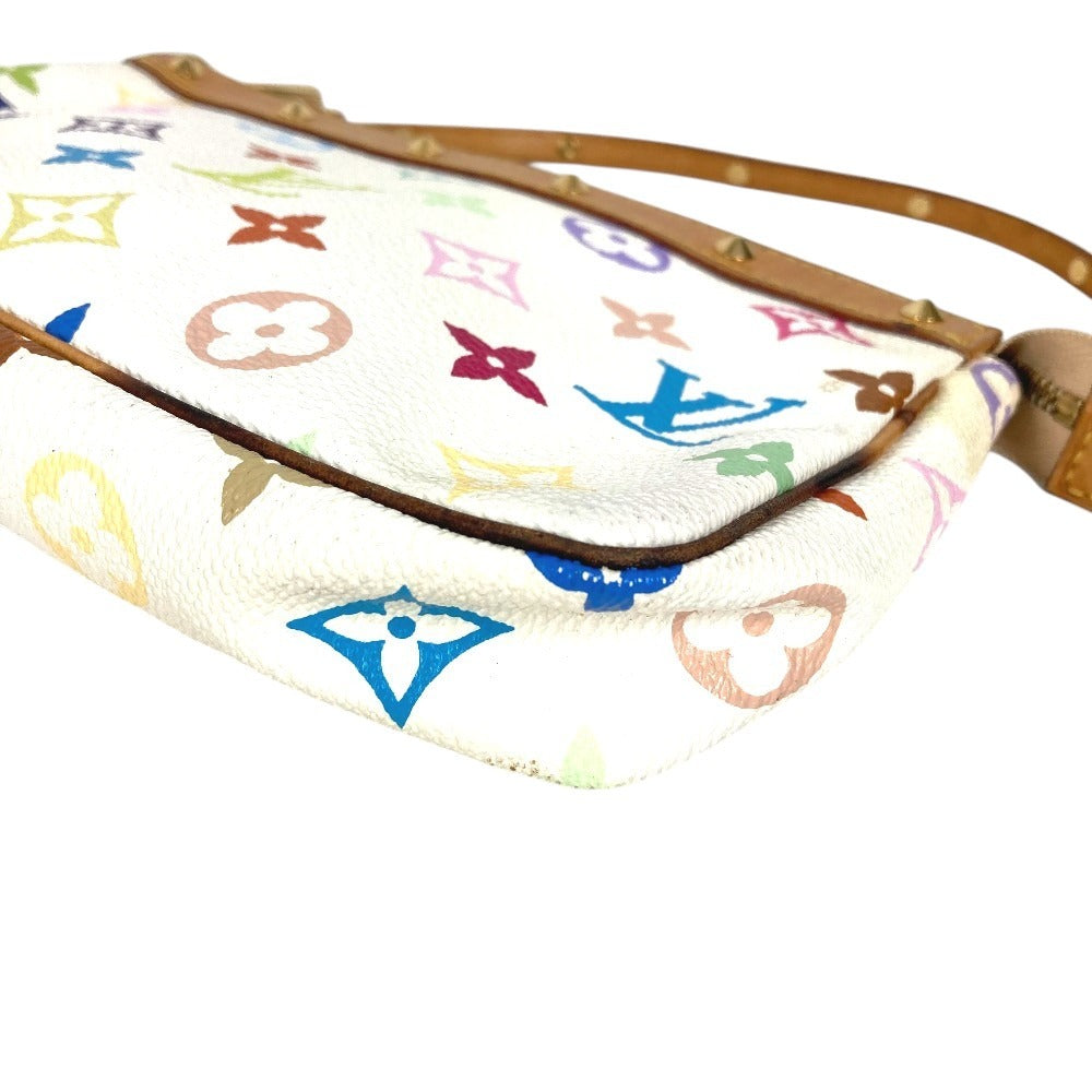 LOUIS VUITTON M92649 Monograma Multicolor Pochette Accesorio Bolsa Bolso de hombro Bolso de hombro Monograma Lona multicolor Mujer Blanco
