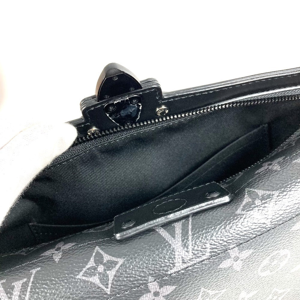 LOUIS VUITTON M11744 Monogram Eclipse Soul Trunk EW Bag 3WAY Bag Handbag Clutch Bag Crossbody Shoulder Bag Monogram Eclipse Canvas Unisex Black