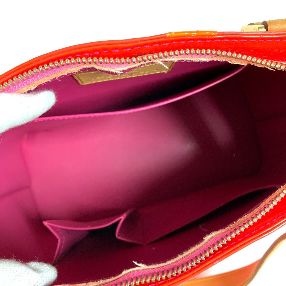 LOUIS VUITTON M91933 Monogram Vernis Fluo Houston Bolso Bolso de mano Bolso de hombro Monogram Vernis Canvas Unisex Fucsia Rosa