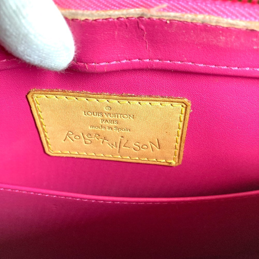 LOUIS VUITTON M91933 Monogram Vernis Fluo Houston Bolso Bolso de mano Bolso de hombro Monogram Vernis Canvas Unisex Fucsia Rosa