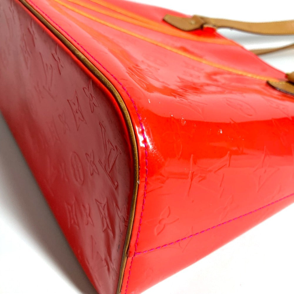 LOUIS VUITTON M91933 Monogram Vernis Fluo Houston Bolso Bolso de mano Bolso de hombro Monogram Vernis Canvas Unisex Fucsia Rosa