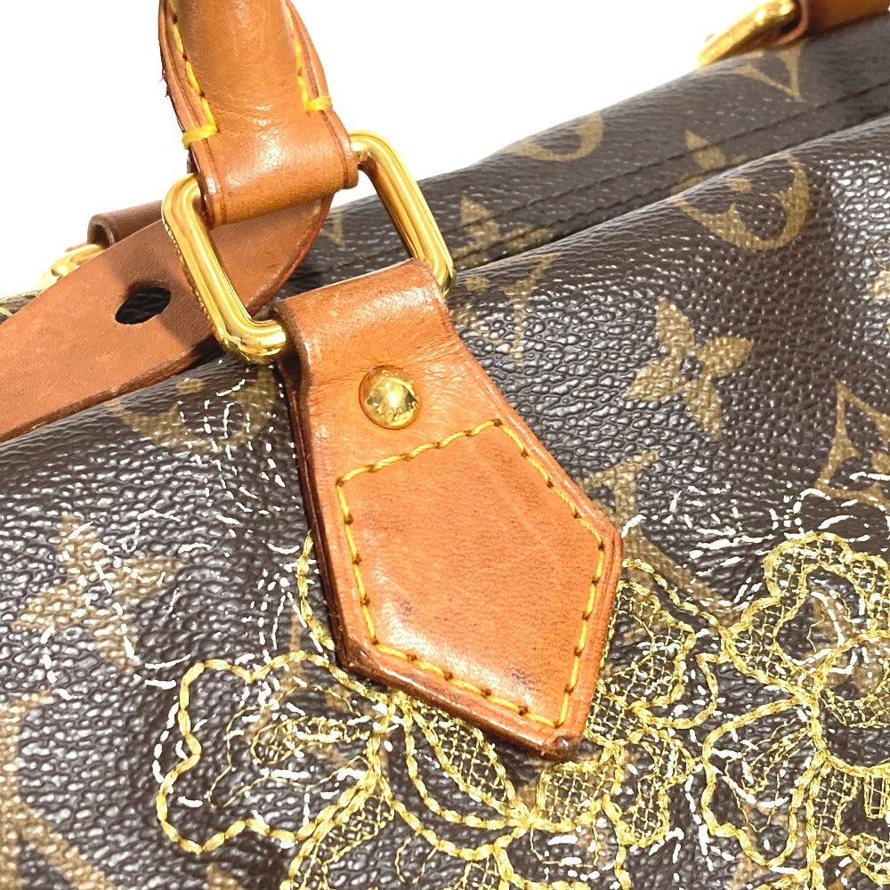 LOUIS VUITTON M95397 Monogram Dantelle Speedy 30 Bolso Mini Boston Bag Bolso de mano Bolso Monogram Canvas Damas Todo dorado