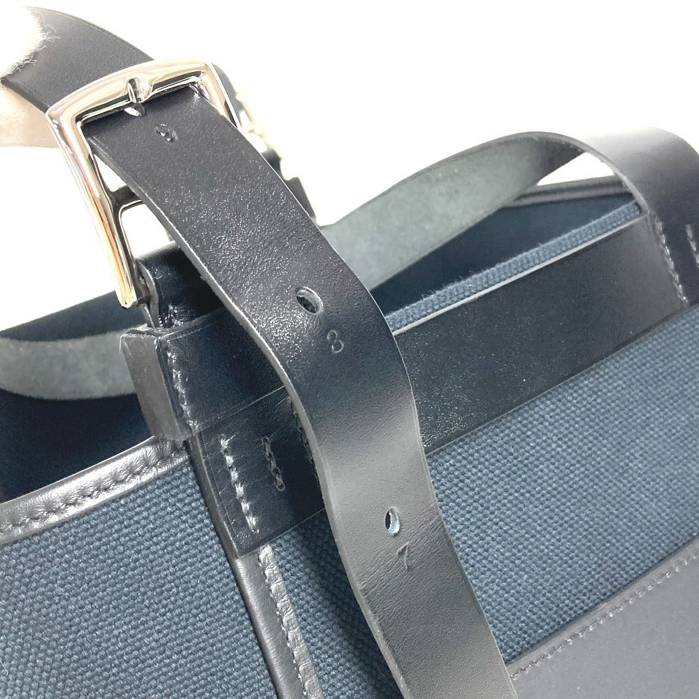 Hermes Etriviere Pocket 27 Bag Tote Bag Bahu Tote Vertikal Beg Totung Kanvas Uniseks Hitam