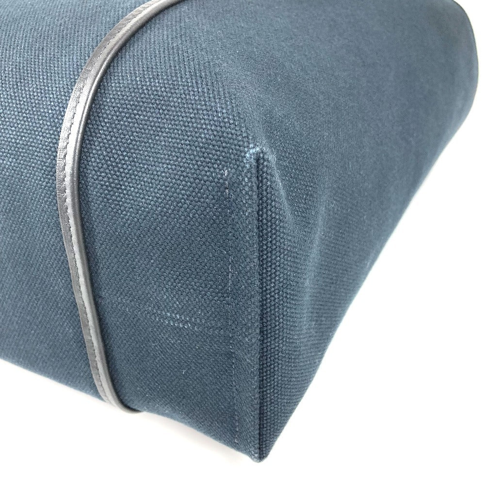 Hermes Etriviere Pocket 27 Bag Tote Bag Bahu Tote Vertikal Beg Totung Kanvas Uniseks Hitam