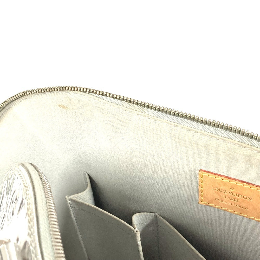 LOUIS VUITTON M95273 Monogram Miroir Alma GM Alma GM Mini Boston Bag Bag Tote Bag Bolso Cuero Unisex Argen Plata