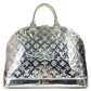 LOUIS VUITTON M95273 Monogram Miroir Alma GM Alma GM Mini Boston Bag Bag Tote Bag Bolso Cuero Unisex Argen Plata