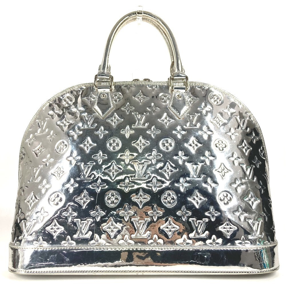 LOUIS VUITTON M95273 Monogram Miroir Alma GM Alma GM Mini Boston Bag Bag Tote Bag Bolso Cuero Unisex Argen Plata