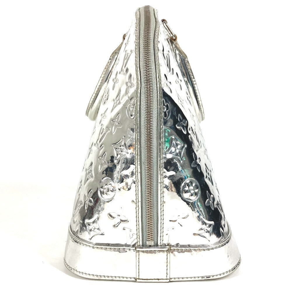 LOUIS VUITTON M95273 Monogram Miroir Alma GM Alma GM Mini Boston Bag Bag Tote Bag Bolso Cuero Unisex Argen Plata