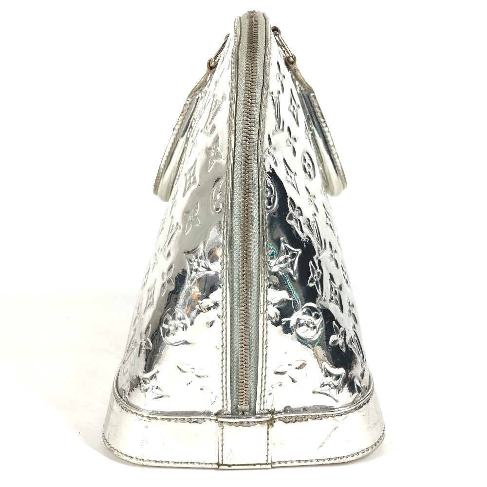 LOUIS VUITTON M95273 Monogram Miroir Alma GM Alma GM Mini Boston Bag Bag Tote Bag Bolso Cuero Unisex Argen Plata